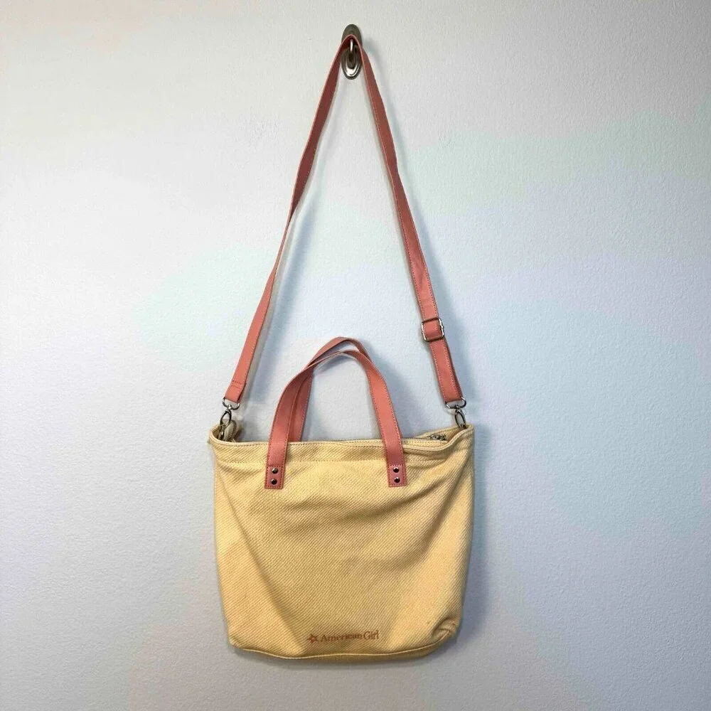 American Girl Blaire Home Grown Floral Crossbody Tote Cream One Size